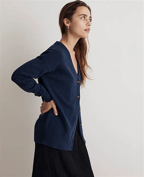 madewell cardigan|madewell v neck relaxed cardigan.